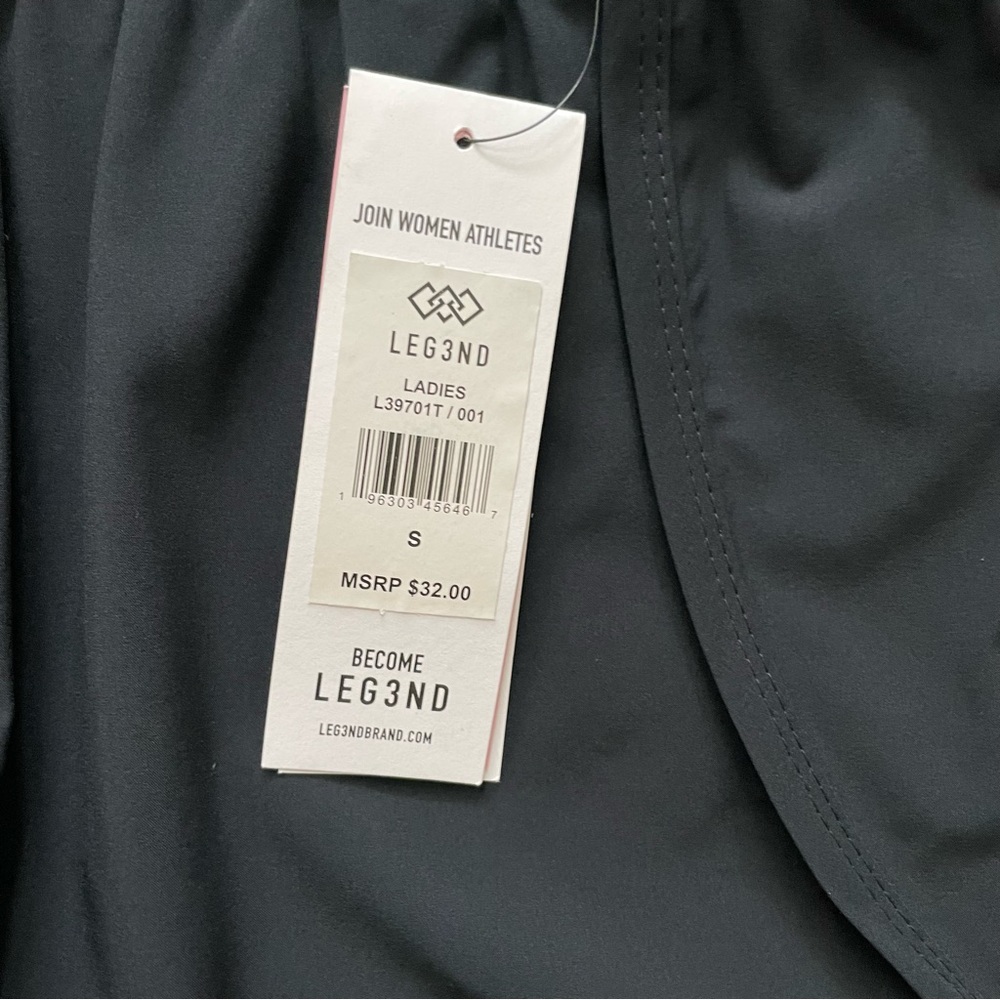 Black 2-in1 Run Shorts Size S NWT - Picture 4 of 6